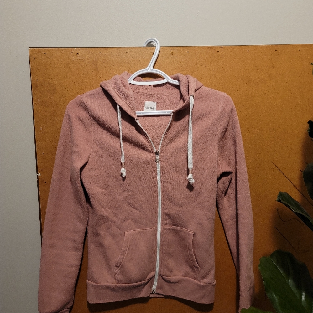 Pink zipper hoodie